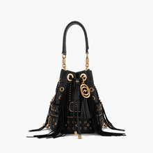 Load image into Gallery viewer, La Carrie Ficus Bucket Bag – Bold Black