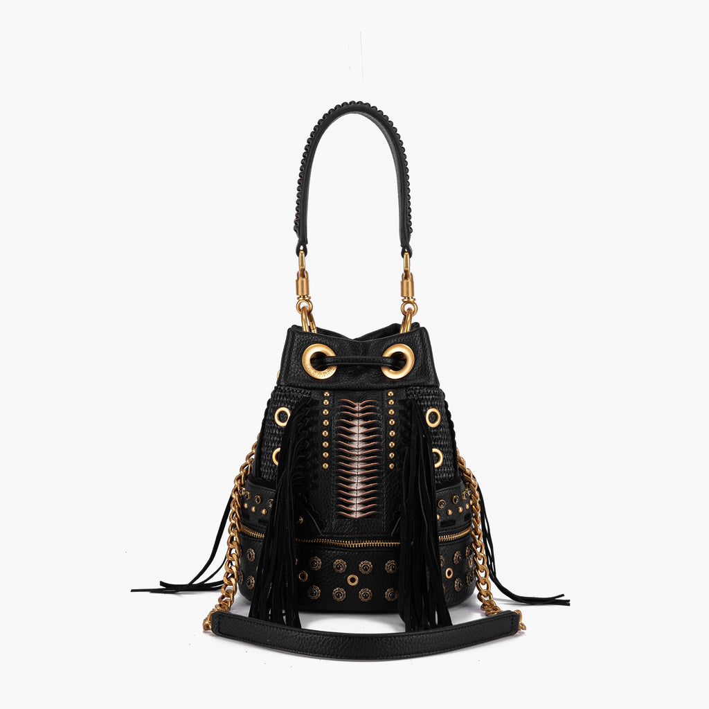 La Carrie Ficus Bucket Bag – Bold Black