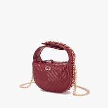 Load image into Gallery viewer, La Carrie Night Edition Round Pochette in Quilted Leather