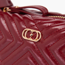 Load image into Gallery viewer, La Carrie Night Edition Round Pochette in Quilted Leather