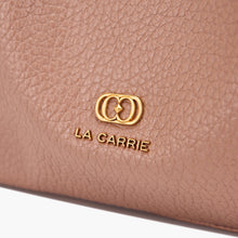 Load image into Gallery viewer, La Carrie Capsule Screaming Bell Cris Shopper in Black &amp; Beige Tumbled Leather