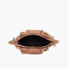 Load image into Gallery viewer, La Carrie Capsule Screaming Bell Cris Shopper in Black &amp; Beige Tumbled Leather