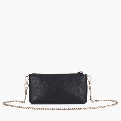 La Carrie Capsule Frivolous Double Wallet-Bag in Tumbled Leather – Black, Red, Cuoio & Ivory
