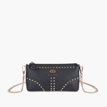 Load image into Gallery viewer, La Carrie Capsule Frivolous Double Wallet-Bag in Tumbled Leather – Black, Red, Cuoio &amp; Ivory