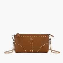 Load image into Gallery viewer, La Carrie Capsule Frivolous Double Wallet-Bag in Tumbled Leather – Black, Red, Cuoio &amp; Ivory
