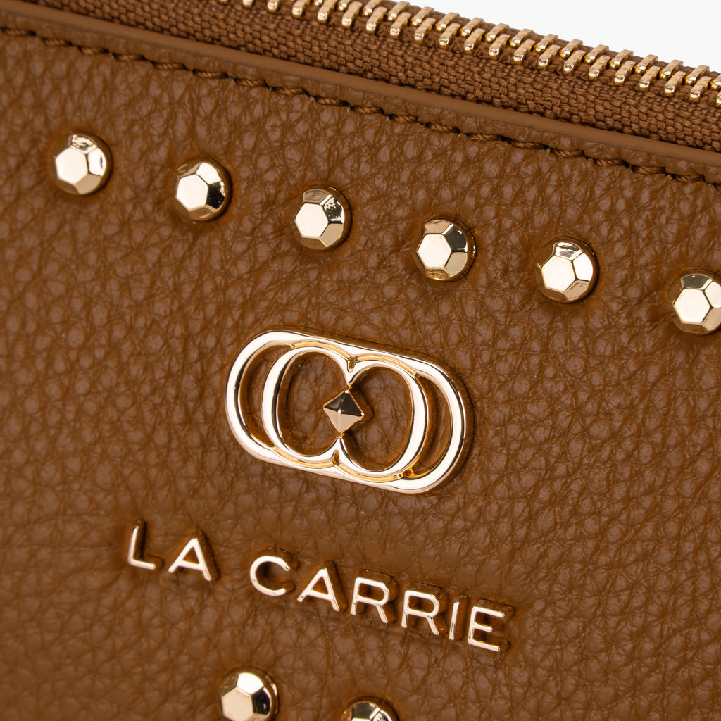 La Carrie Capsule Frivolous Double Wallet-Bag in Tumbled Leather – Black, Red, Cuoio & Ivory