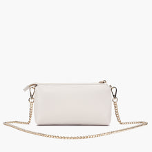 Load image into Gallery viewer, La Carrie Capsule Frivolous Double Wallet-Bag in Tumbled Leather – Black, Red, Cuoio &amp; Ivory