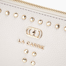 Load image into Gallery viewer, La Carrie Capsule Frivolous Double Wallet-Bag in Tumbled Leather – Black, Red, Cuoio &amp; Ivory