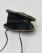 Load image into Gallery viewer, Atelierlava Cuore Heart-Shaped Crossbody Bag in Black &amp; Red Calf Leather