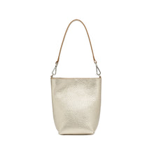 Load image into Gallery viewer, Gianni Chiarini Vanessa 11445 Small Bucket Bag in Light Gold Perforated Leather
