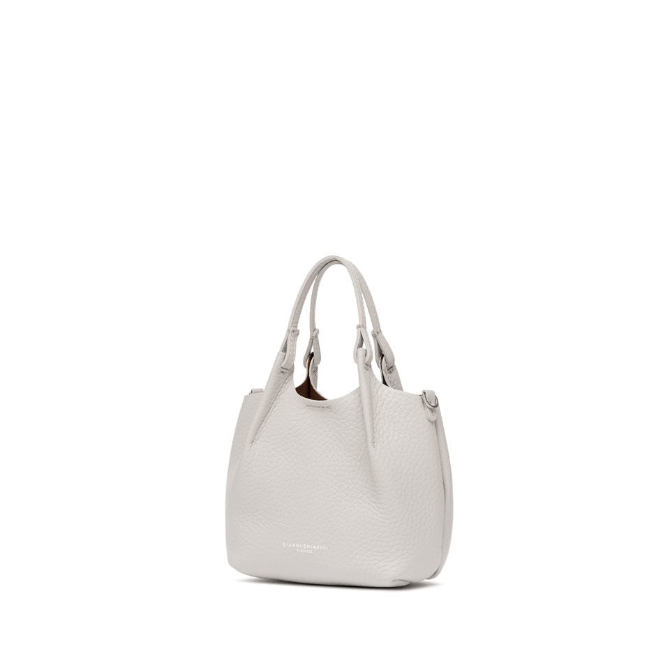 Gianni Chiarini Dua 9718 Slouch Bag in Sabbia & Nature or Light Gold Pebbled Leather