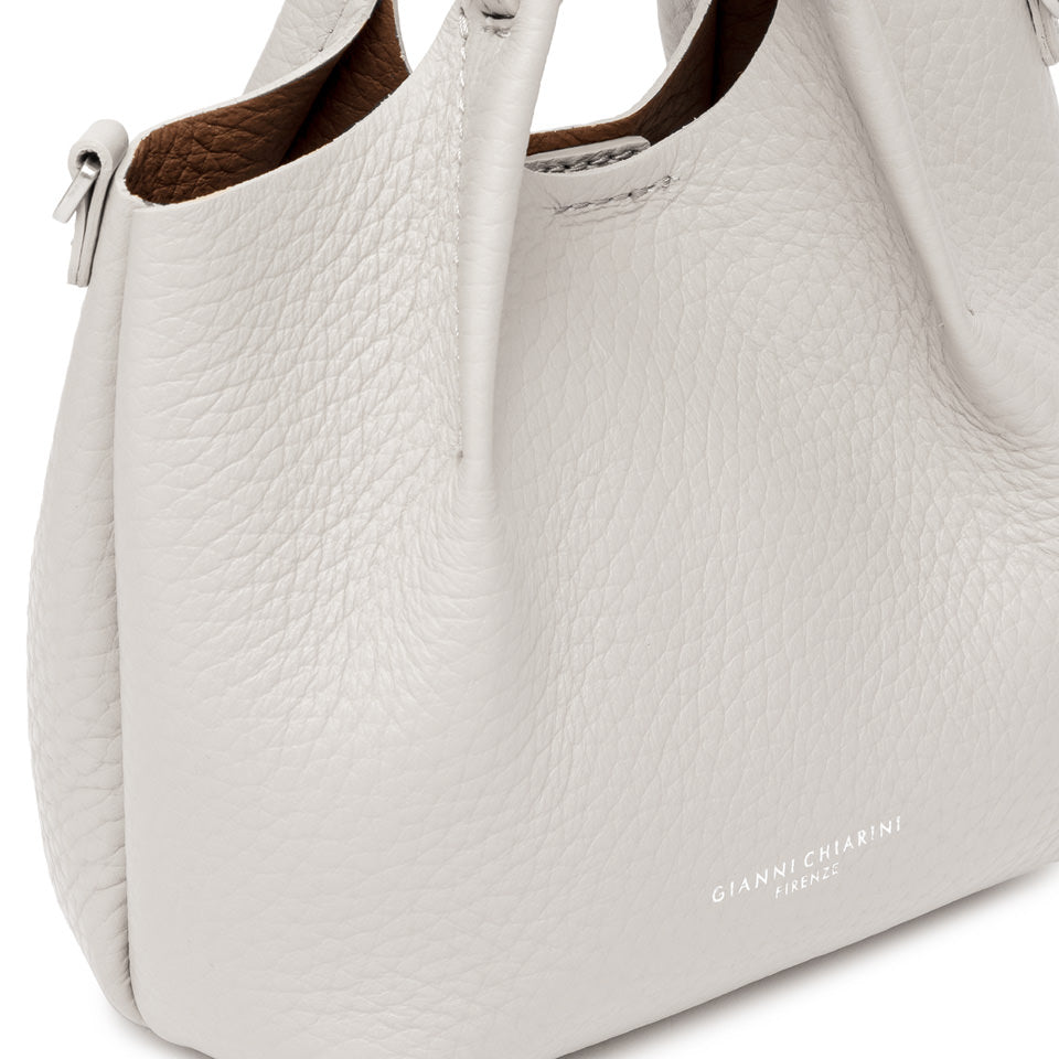 Gianni Chiarini Dua 9718 Slouch Bag in Sabbia & Nature or Light Gold Pebbled Leather