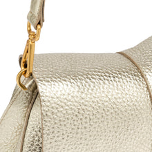 Load image into Gallery viewer, Gianni Chiarini Helena Round 11088 Shoulder Bag in Sabbia &amp; Light Gold Pebbled Leather