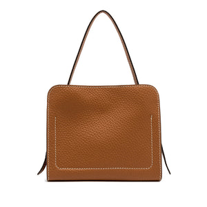 Gianni Chiarini Asia 13857 Tote in Caramello & Sabbia Pebbled Leather