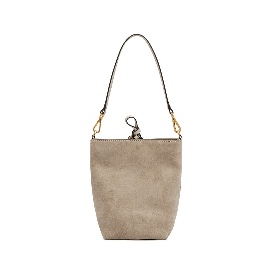 Gianni Chiarini Vanessa 11395 Small Perforated Bucket Bag in Sughero Leather