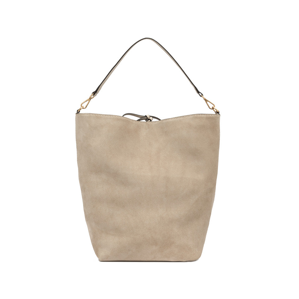 Gianni Chiarini Vanessa 11397 Large Perforated Leather Bucket Tote in Sughero