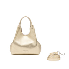 Load image into Gallery viewer, Gianni Chiarini Dua 9719 – Sabbia Light Gold Pebbled Leather Slouch Bag