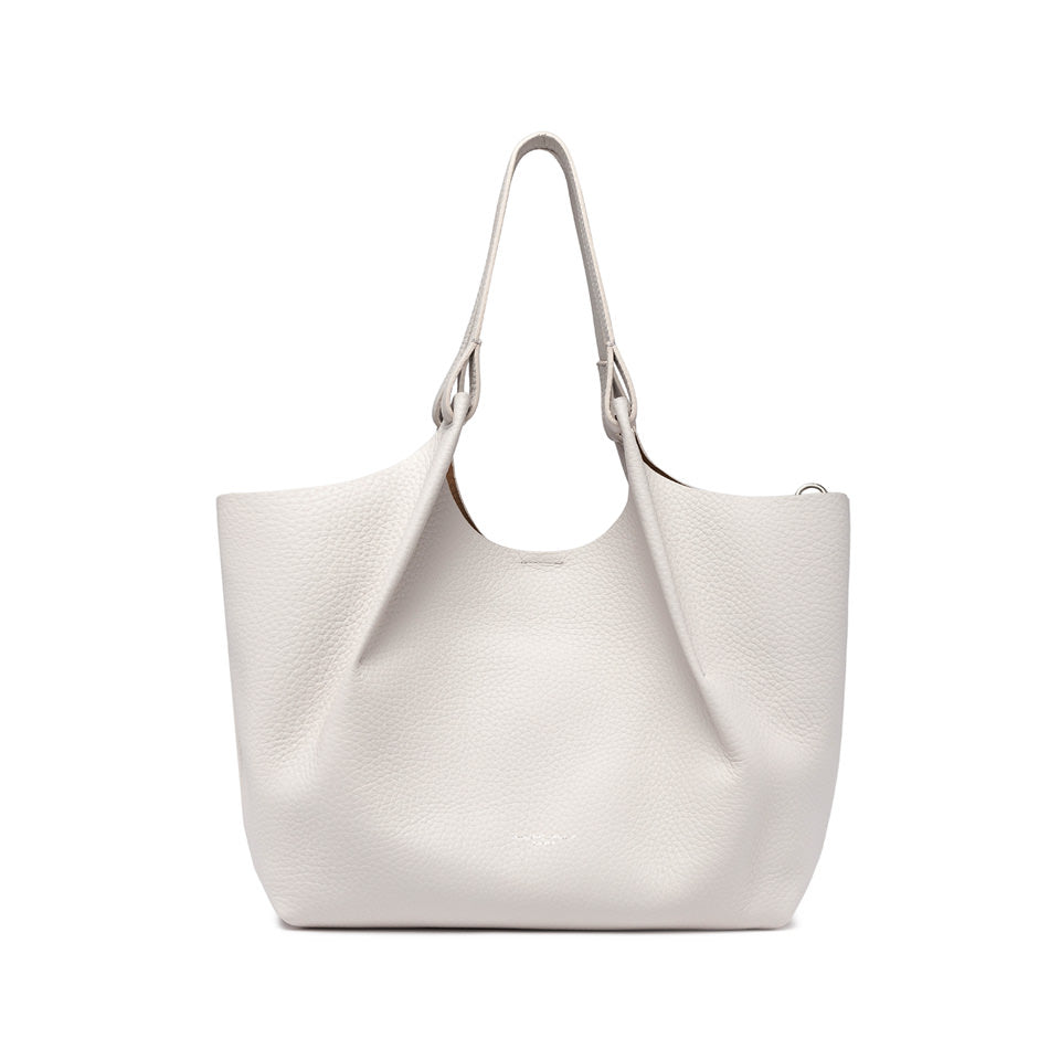 Gianni Chiarini Dua 9720 Tote in Sabbia & Light Gold Pebbled Leather