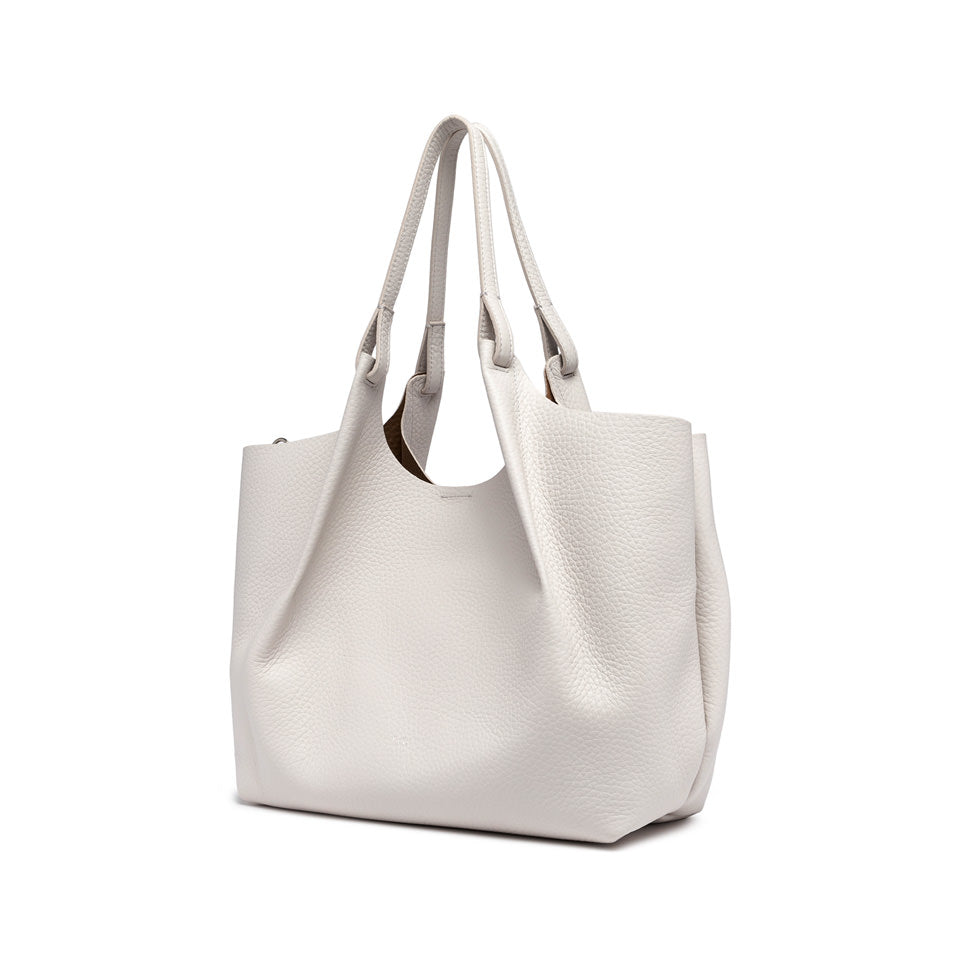 Gianni Chiarini Dua 9720 Tote in Sabbia & Light Gold Pebbled Leather