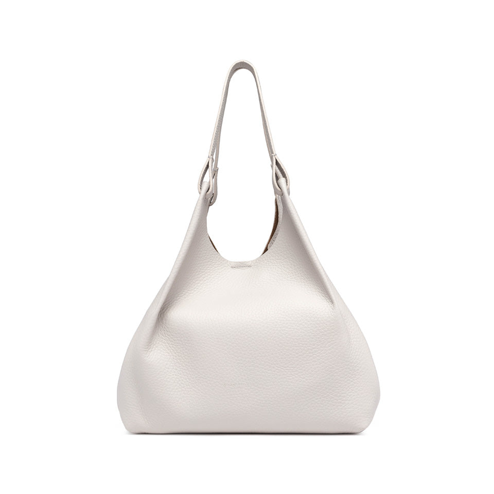 Gianni Chiarini Dua 9720 Tote in Sabbia & Light Gold Pebbled Leather