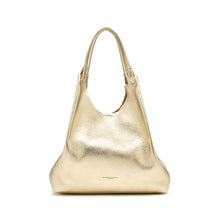 Load image into Gallery viewer, Gianni Chiarini Dua 9720 Tote in Sabbia &amp; Light Gold Pebbled Leather