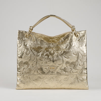 MBRC Capsule IBISCUS Line Leather Tote in Black or Gold