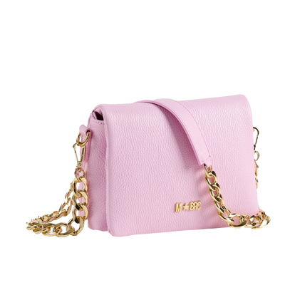 MBRC Capsule Piuma Line Mini Flap Bag in Cognac, White & Black Leather