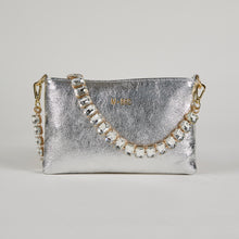 Load image into Gallery viewer, MBRC Capsule Diamante Line Zip-Top Clutch