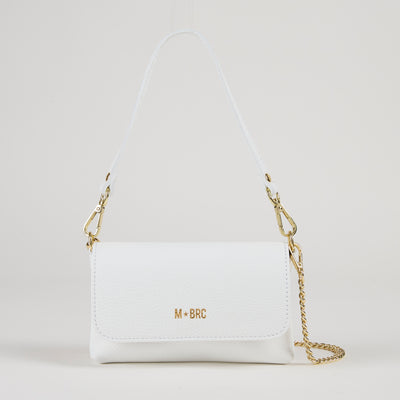 MBRC Capsule Jolly Line Leather Bag in Black & Gold