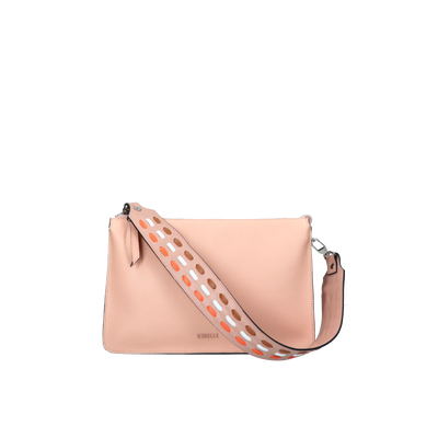 Le Rebelle Calypso Dollaro Resinato Shoulder Bag in Black & Nude