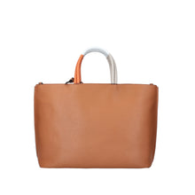 Load image into Gallery viewer, Le Rebelle Filippa Leather Tote in Black, Shell &amp; Cognac