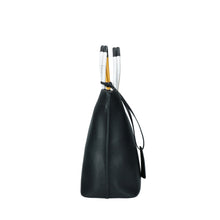 Load image into Gallery viewer, Le Rebelle Filippa Leather Tote in Black, Shell &amp; Cognac