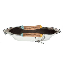 Load image into Gallery viewer, Le Rebelle Filippa Leather Tote in Black, Shell &amp; Cognac