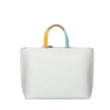 Load image into Gallery viewer, Le Rebelle Filippa Leather Tote in Black, Shell &amp; Cognac