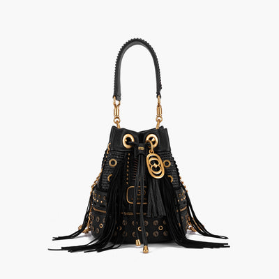 La Carrie Ficus Bucket Bag – Bold Black