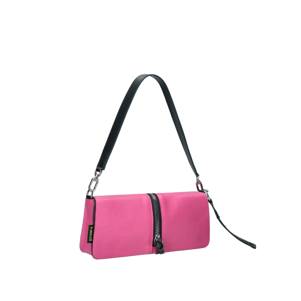 Le Rebelle Lucy Dollaro Shoulder Bag in Black, Lemonade & Peony