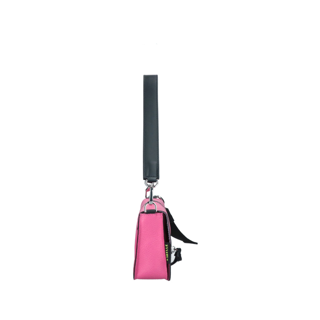 Le Rebelle Lucy Dollaro Shoulder Bag in Black, Lemonade & Peony