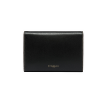 Load image into Gallery viewer, Gianni Chiarini ISA Mini Flap Crossbody in Polished Nero Leather